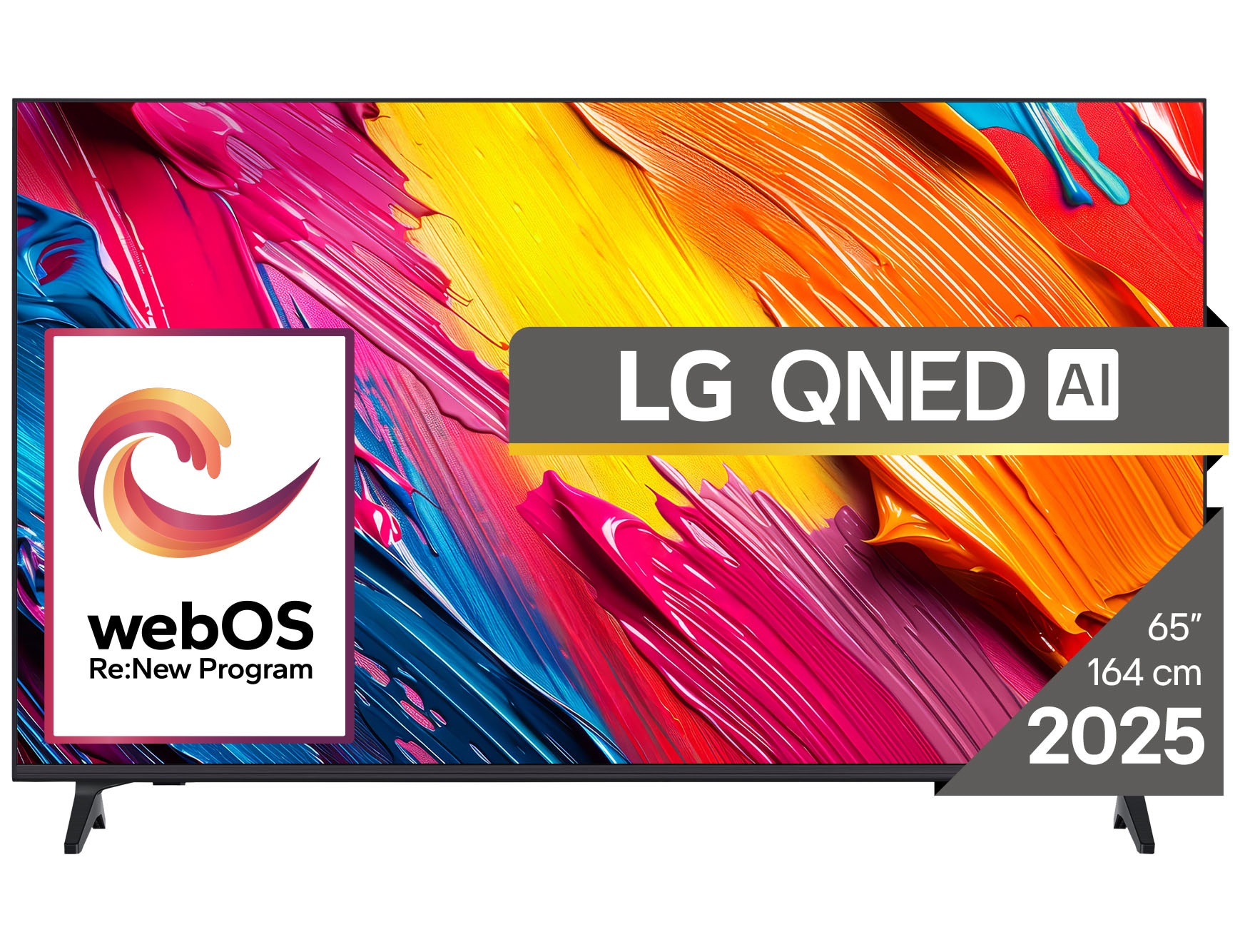 LG QNED70 AI, 4K Smart TV, 2025, front view, 65QNED70A6A
